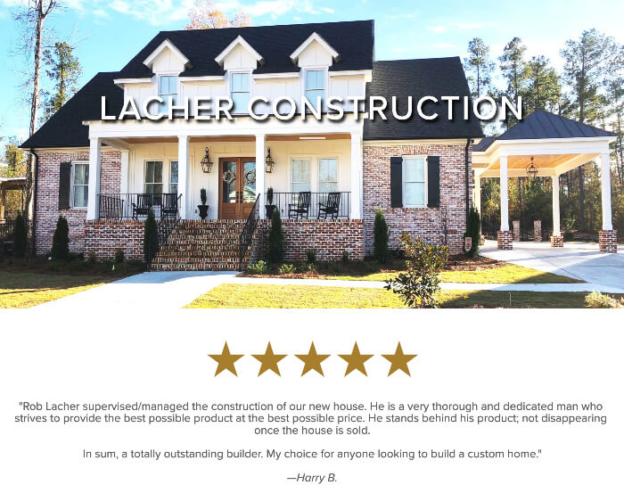 We revamped Lacher Construction's online presence so they could compete digitally in the Augusta, GA home building market